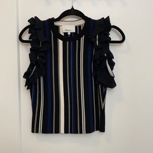 Phillip Lim Ruffle Knit Shell Top